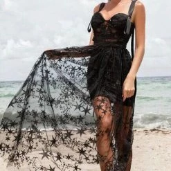 Jessica Bara Barbara Star Mesh Gown Best Sellers