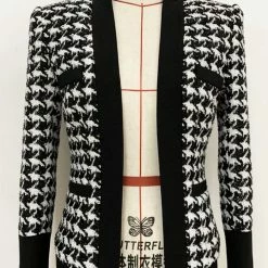 Jessica Bara Mellie Houndstooth Cardigan