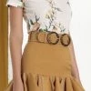 The 9-5 Shop Jessica Bara Audrey High Waisted Ruffle Mini Skirt