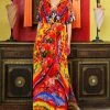 Shahida Parides Wrap Dress In Yellow Lemon Drop