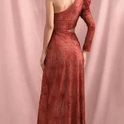 The Event Shop Jessica Bara Sylvie One Shoulder Glitter Gown