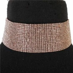 Jessica Bara The Event Shop Kyra Rhinestone 18 Lines Choker Necklace