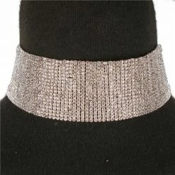 Jessica Bara The Event Shop Kyra Rhinestone 18 Lines Choker Necklace
