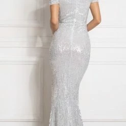Jessica Bara Elijah Off The Shoulder Sequin Gown The Event Shop