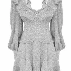 Summer Lovin' Jessica Bara Solie Long Sleeve Ruffle Mini Dress