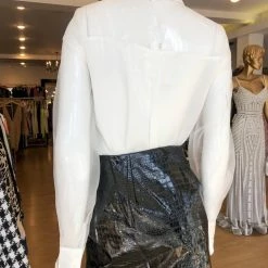 Endless Rose Tally Croc Embossed Mini Skirt