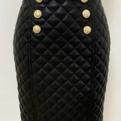 Jessica Bara Lilybelle Quilted Gold Button Skirt Reve Doll Essentials