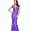 Atria V Neck Draped Bodycon Gown The Event Shop