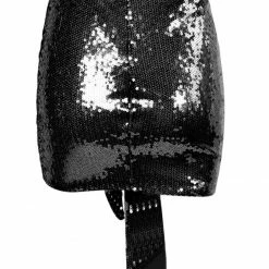 Jessica Bara Haisley Sequin Draped Mini Skirt Birthday Suit