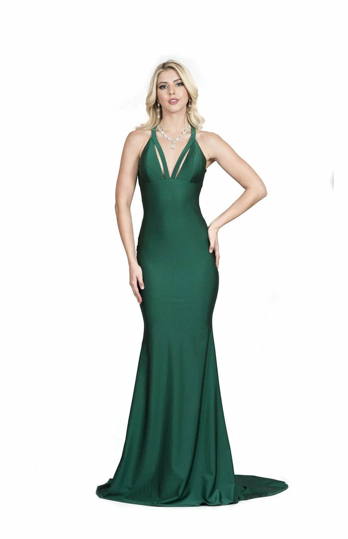 The Event Shop Atria Criss Cross Back Bodycon Gown