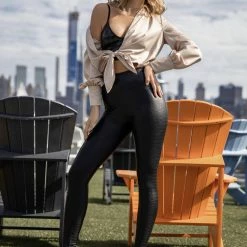 Jessica Bara Brooke Long Sleeve V-Neck Bodysuit Kelsey Adams