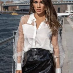 Endless Rose Tally Croc Embossed Mini Skirt