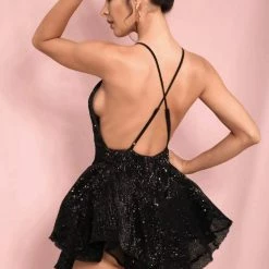 Influencer Style Jessica Bara Serena Open Back Sequin Romper