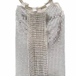 The Event Shop Jessica Bara Alexandra Crystal Tassel Clutch