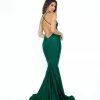 Atria V Neck Strappy Back Ruched Bodycon Gown The Event Shop