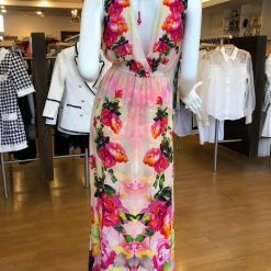 Influencer Style Shahida Parides V Neck Floral Maxi Romper