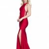 Atria High Neck Backless Bodycon Gown