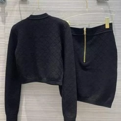 Jessica Bara Eloise Gold Button Two Piece Set