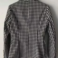 Jessica Bara Donatella Houndstooth Gold Button Blazer Reve Doll Essentials