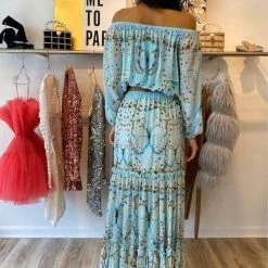 Shahida Parides Rhinestone Butterfly Two Piece Set