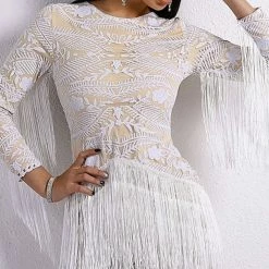 Birthday Suit Jessica Bara Sabella Tassel Glitter Mini Dress