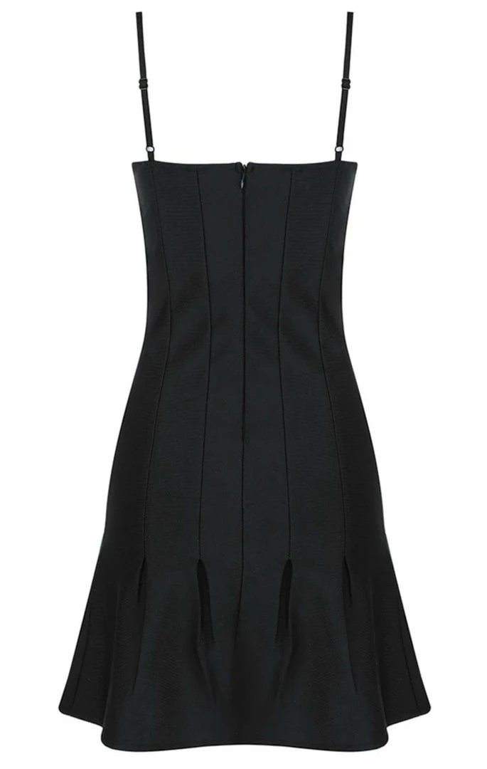 Jessica Bara Annalise Ruffle Bandage Mini Dress Summer Lovin'