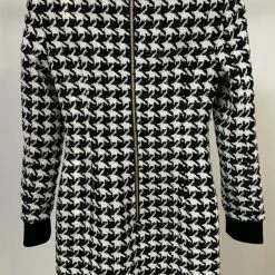 Jessica Bara Adrienne Houndstooth Bodycon Mini Dress