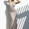 Baccio Couture The Event Shop Baccio Rina Backless Hand Painted Gown