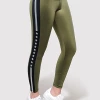 Active Fit Silver Stripe Shine Leggings
