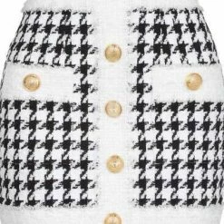 Jessica Bara Louise Tweed Houndstooth Two Piece Set