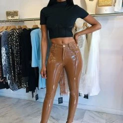 Jessica Bara Stan Latex Pants Influencer Style