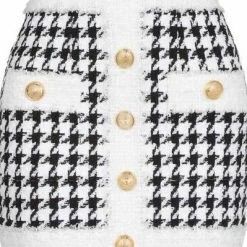 Influencer Style Jessica Bara Louise Tweed Houndstooth Two Piece Set