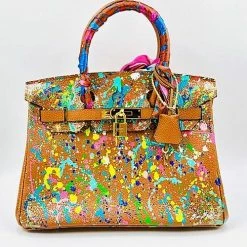 Anca Barbu One Of A Kind Custom Graffiti Handbag