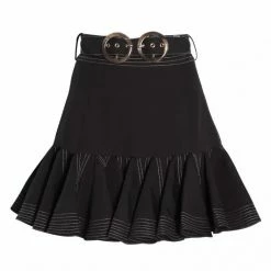 The 9-5 Shop Jessica Bara Audrey High Waisted Ruffle Mini Skirt