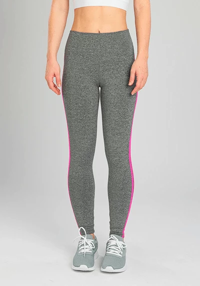 Active Fit Influence Neon Pink Chevron Legging
