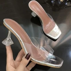 Jessica Bara Ryan Open Toe Clear Heels Best Sellers