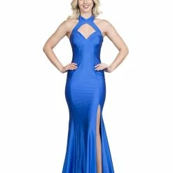 Atria High Neck Backless Bodycon Gown The Event Shop