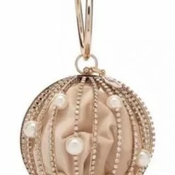 The Event Shop Jessica Bara Alexa Pearl Round Clutch