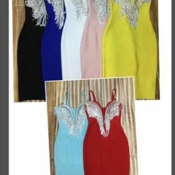 Influencer Style Jessica Bara Icy Fringe Bodycon Dress