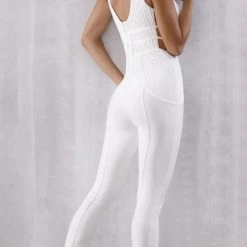 Jumpsuits Jessica Bara Delilah Bandage Deep V Jumpsuit
