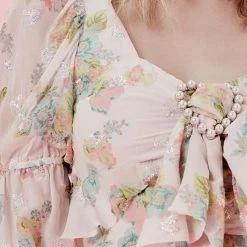 Jessica Bara Myah Floral Crop Top Summer Lovin'