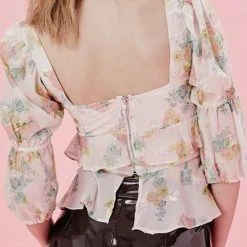 Jessica Bara Myah Floral Crop Top Summer Lovin'