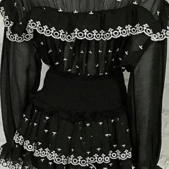 Best Sellers Jessica Bara Dayana Two Piece Ruffle Top And Skirt Set