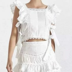 Jessica Bara Eliza Two Piece Crop Top And Shorts Set Summer Lovin'
