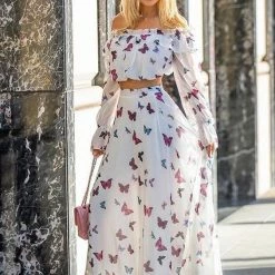 Jessica Bara Rosalia Off Shoulder Two Piece