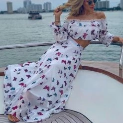 Jessica Bara Rosalia Off Shoulder Two Piece