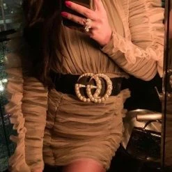 Influencer Style Jessica Bara Keke Lace Long Sleeve Dress