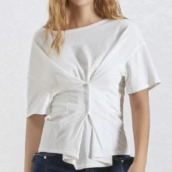 Jessica Bara Saige Short Sleeve Button Down Top