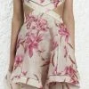 Summer Lovin' Jessica Bara Ruthie Halter Floral Cut Out Dress