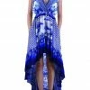 Summer Lovin' Shahida Parides Ruffle Hi-Low Sky Azure Maxi Dress